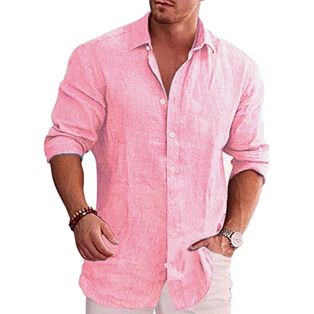 Camisa de Linho Masculina Porto