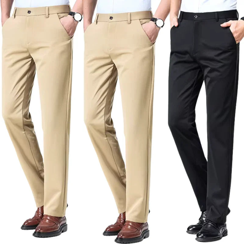 COMPRE 2  LEVE 3 |  Calça Social Clássica Alfaiataria + Cinto de Brinde