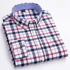 Camisa Masculina Xadrez Color Manga Longa