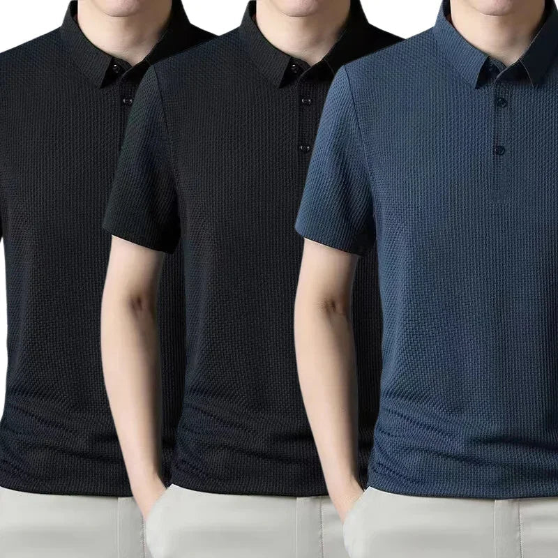 [PAGUE 1 LEVE 3] - Camisa Polo Fresh Seda Gelo