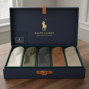 Kit 5 Calças Masculina De Sarja Retrô Premium - Pague 3 Leve 5